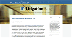 Desktop Screenshot of iplitigationblog.com