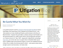 Tablet Screenshot of iplitigationblog.com